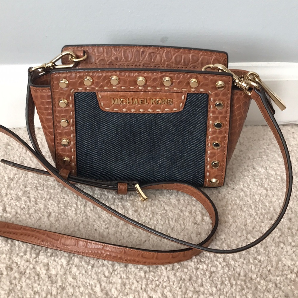 NWOT Michael Kors demon and leather crossbody